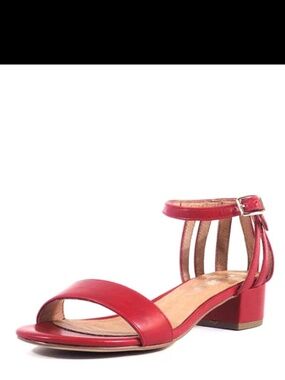 Chelsea Crew Red Bobcat Open Toe Sandals - Size EU 38